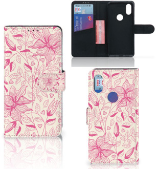 B2Ctelecom Xiaomi Mi Mix 2s Hoesje Pink Flowers