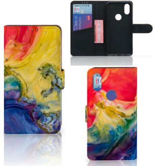 B2Ctelecom Xiaomi Mi Mix 2s Hoesje Watercolor Dark