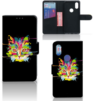 B2Ctelecom Xiaomi Mi Mix 2s Leuk Hoesje Cat Color