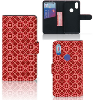 B2Ctelecom Xiaomi Mi Mix 2s Telefoon Hoesje Batik Red