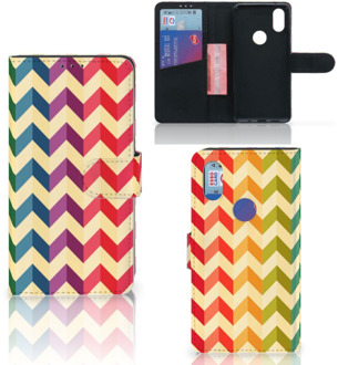 B2Ctelecom Xiaomi Mi Mix 2s Telefoon Hoesje Zigzag Color