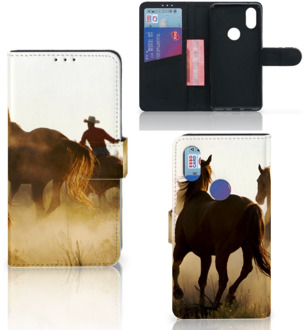 B2Ctelecom Xiaomi Mi Mix 2s Telefoonhoesje met Pasjes Design Cowboy