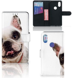 B2Ctelecom Xiaomi Mi Mix 2s Telefoonhoesje met Pasjes Franse Bulldog