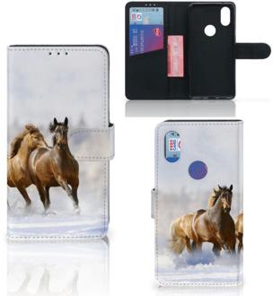 B2Ctelecom Xiaomi Mi Mix 2s Telefoonhoesje met Pasjes Paarden