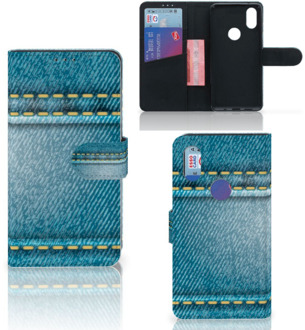 B2Ctelecom Xiaomi Mi Mix 2s Wallet Case met Pasjes Jeans