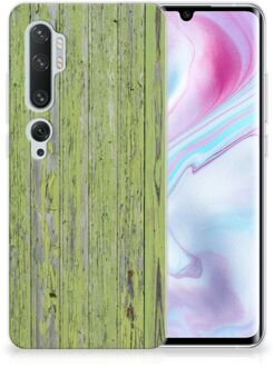 B2Ctelecom Xiaomi Mi Note 10 Pro Bumper Hoesje Green Wood