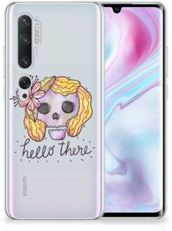 B2Ctelecom Xiaomi Mi Note 10 Pro Silicone Back Case Boho Skull