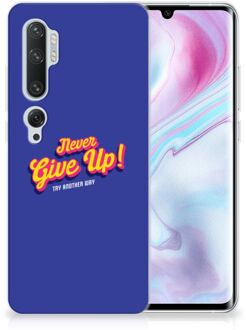 B2Ctelecom Xiaomi Mi Note 10 Pro Siliconen hoesje met naam Never Give Up