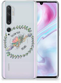 B2Ctelecom Xiaomi Mi Note 10 Pro Telefoonhoesje met Naam Boho Dreams