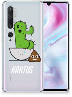 B2Ctelecom Xiaomi Mi Note 10 Pro Telefoonhoesje met Naam Cactus Poo