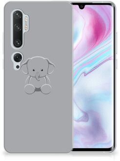 B2Ctelecom Xiaomi Mi Note 10 Pro Telefoonhoesje met Naam Grijs Baby Olifant