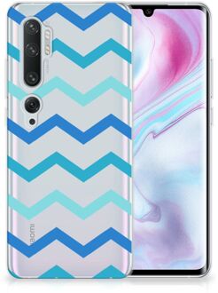 B2Ctelecom Xiaomi Mi Note 10 Pro TPU bumper Zigzag Blauw