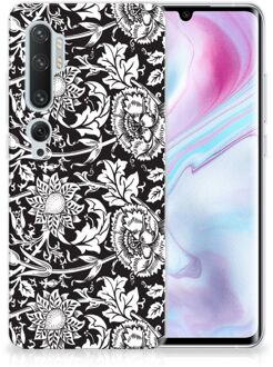 B2Ctelecom Xiaomi Mi Note 10 Pro TPU Case Black Flowers