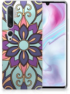 B2Ctelecom Xiaomi Mi Note 10 Pro TPU Case Purple Flower