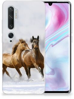 B2Ctelecom Xiaomi Mi Note 10 Pro TPU Hoesje Paarden