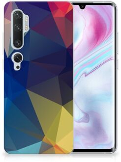 B2Ctelecom Xiaomi Mi Note 10 Pro TPU Hoesje Polygon Dark