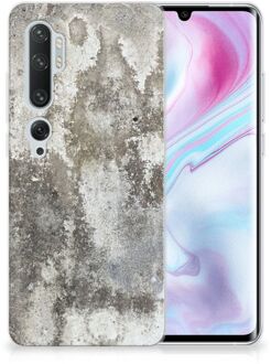 B2Ctelecom Xiaomi Mi Note 10 Pro TPU Siliconen Hoesje Beton Print