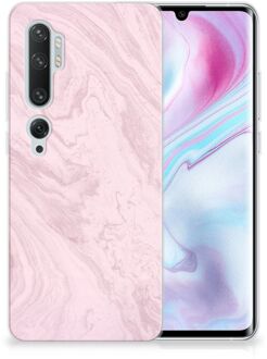 B2Ctelecom Xiaomi Mi Note 10 Pro TPU Siliconen Hoesje Marble Roze