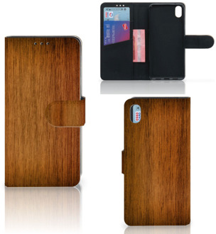 B2Ctelecom Xiaomi Redmi 7A Book Style Case Donker Hout