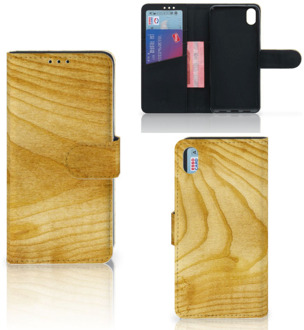 B2Ctelecom Xiaomi Redmi 7A Book Style Case Licht Hout