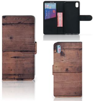 B2Ctelecom Xiaomi Redmi 7A Book Style Case Old Wood