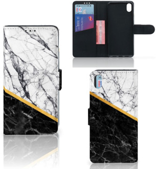 B2Ctelecom Xiaomi Redmi 7A Bookcase Marble White Black