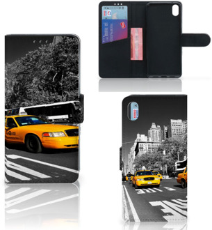 B2Ctelecom Xiaomi Redmi 7A Flip Cover New York Taxi