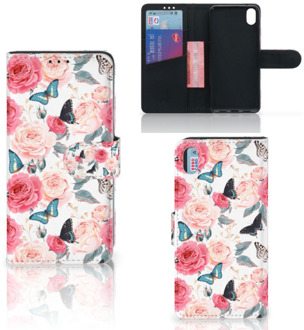 B2Ctelecom Xiaomi Redmi 7A Hoesje Butterfly Roses