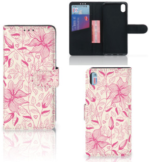 B2Ctelecom Xiaomi Redmi 7A Hoesje Pink Flowers