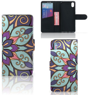 B2Ctelecom Xiaomi Redmi 7A Hoesje Purple Flower