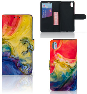 B2Ctelecom Xiaomi Redmi 7A Hoesje Watercolor Dark