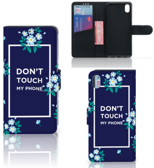 B2Ctelecom Xiaomi Redmi 7A Portemonnee hoesje Flowers Blue DTMP