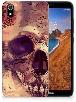 B2Ctelecom Xiaomi Redmi 7A Silicone Back Case Skullhead