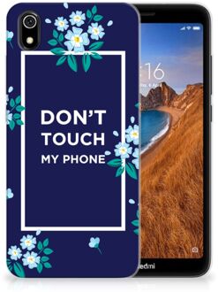 B2Ctelecom Xiaomi Redmi 7A Silicone-hoesje Flowers Blue DTMP