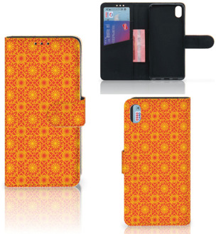 B2Ctelecom Xiaomi Redmi 7A Telefoon Hoesje Batik Orange