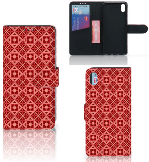 B2Ctelecom Xiaomi Redmi 7A Telefoon Hoesje Batik Red