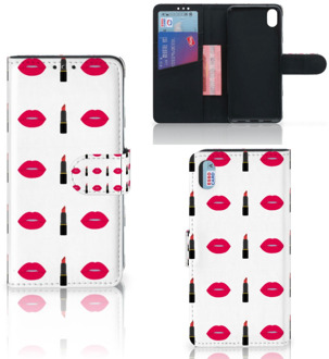 B2Ctelecom Xiaomi Redmi 7A Telefoon Hoesje Lipstick Kiss