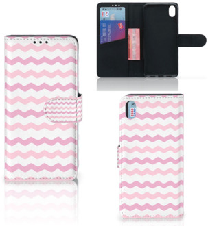 B2Ctelecom Xiaomi Redmi 7A Telefoon Hoesje Waves Roze