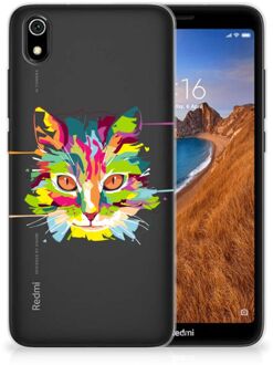 B2Ctelecom Xiaomi Redmi 7A Telefoonhoesje met Naam Cat Color