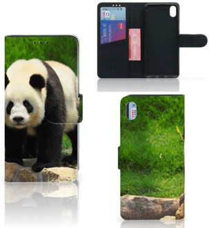 B2Ctelecom Xiaomi Redmi 7A Telefoonhoesje met Pasjes Panda