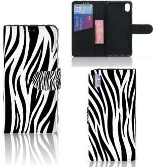 B2Ctelecom Xiaomi Redmi 7A Telefoonhoesje met Pasjes Zebra