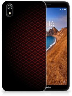 B2Ctelecom Xiaomi Redmi 7A TPU bumper Geruit Rood