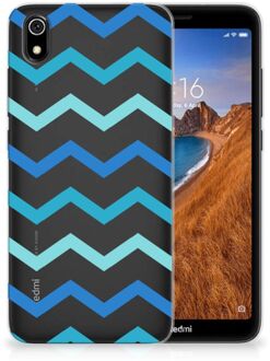 B2Ctelecom Xiaomi Redmi 7A TPU bumper Zigzag Blauw