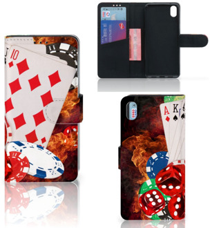 B2Ctelecom Xiaomi Redmi 7A Wallet Case met Pasjes Casino