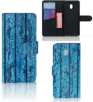 B2Ctelecom Xiaomi Redmi 8A Book Style Case Blauw Wood