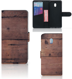 B2Ctelecom Xiaomi Redmi 8A Book Style Case Old Wood