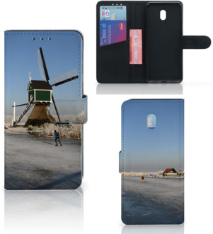 B2Ctelecom Xiaomi Redmi 8A Flip Cover Schaatsers Friesland