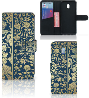 B2Ctelecom Xiaomi Redmi 8A Hoesje Golden Flowers