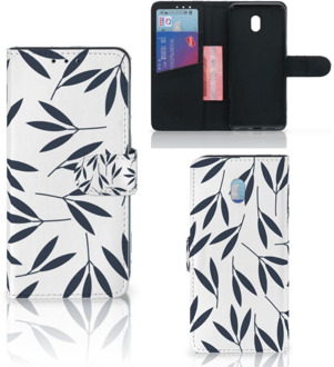 B2Ctelecom Xiaomi Redmi 8A Hoesje Leaves Blue