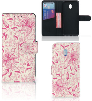 B2Ctelecom Xiaomi Redmi 8A Hoesje Pink Flowers